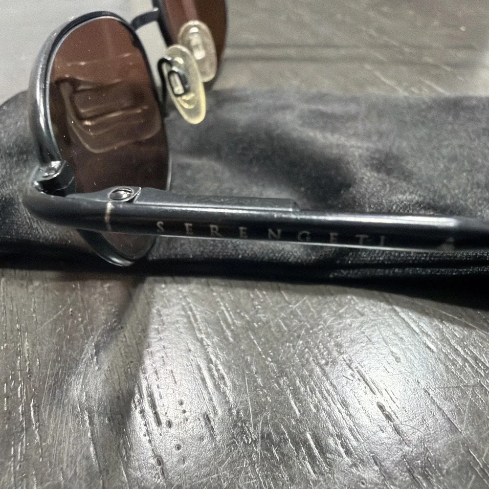 SERENGETI MODEL 6778 Sunglasses Japan Black Polished